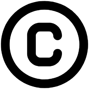 Copyright Icon from Unicons Line Set
