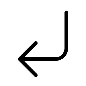 Corner Down Left Icon from Unicons Thinline Set