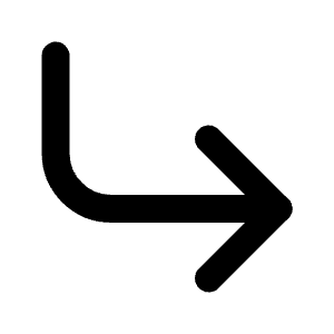 Corner Down Right Icon from Lucide Line Set