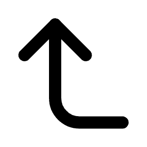 Corner Left Up Icon from Feather Set