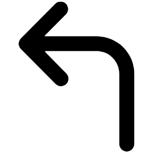 Corner Up Left Icon from Unicons Line Set