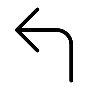 Corner Up Left Icon from Unicons Thinline Set