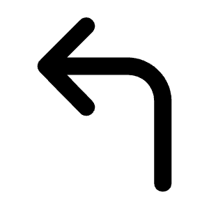 Corner Up Left Icon from Unicons Solid Set
