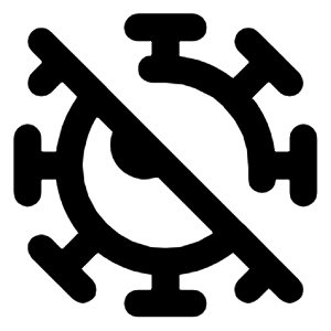 Covid Off Line Icon from Majesticons Line Set
