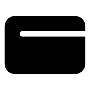 Credit Card Icon from Iconoir Solid Set