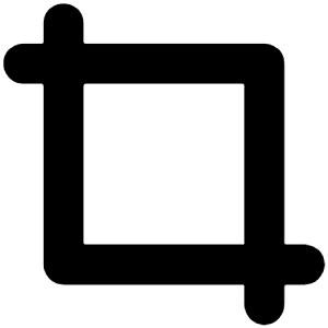 Crop Alt Icon from Unicons Line Set