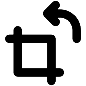 Crop Alt Rotate Right Icon from Unicons Line Set
