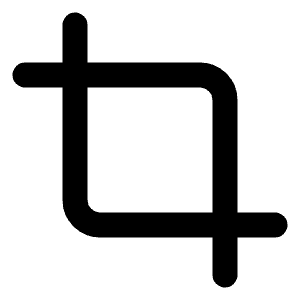 Crop Icon from Lucide Line Set
