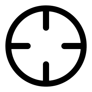 Crosshair 1 Icon from Radix Set