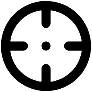 Crosshair Alt Icon from Unicons Line Set