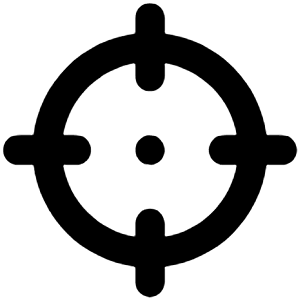 Crosshair Icon from Unicons Line Set