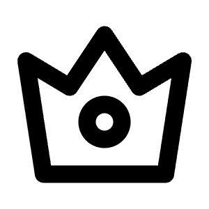 Crown Line Icon from Majesticons Line Set