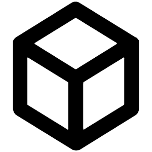 Cube Icon from Unicons Line Set