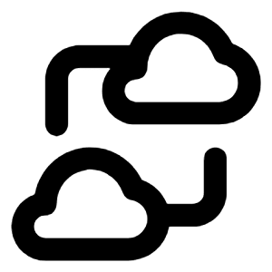 Data Sharing Icon from Unicons Line Set