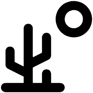 Desert Icon from Unicons Line Set