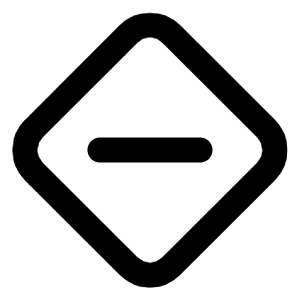 Diamond Minus Icon from Lucide Line Set