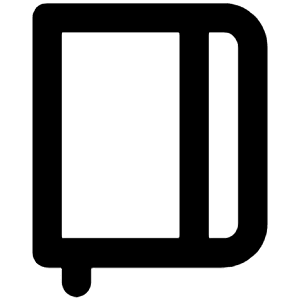 Diary Icon from Unicons Line Set