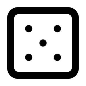 Dice 5 Icon from Lucide Line Set