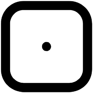Dice One Icon from Unicons Line Set