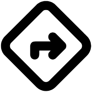 Directions Icon from Unicons Line Set