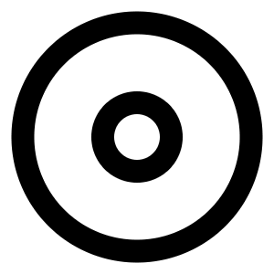 Disc Icon from Feather Set