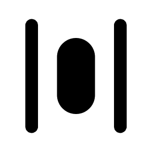 Distribute Horizontal Icon from Majesticons Solid Set