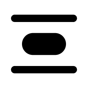 Distribute Vertical Icon from Majesticons Solid Set