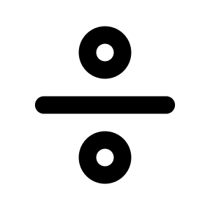 Divide Icon from Feather Set