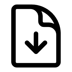 Document Arrow Down Icon from Heroicons Outline Set