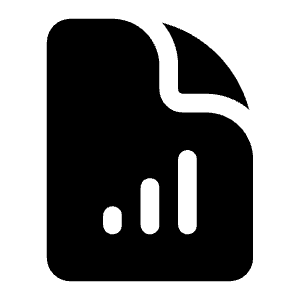 Document Chart Bar Icon from Heroicons Solid Set