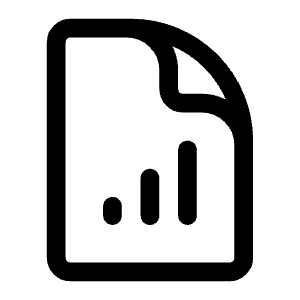 Document Chart Bar Icon from Heroicons Outline Set