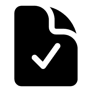 Document Check Icon from Heroicons Solid Set