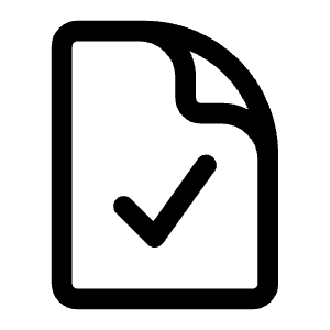Document Check Icon from Heroicons Outline Set