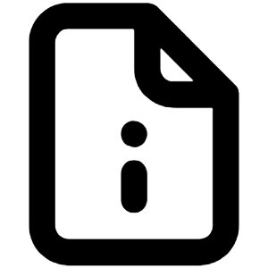 Document Info Icon from Unicons Line Set