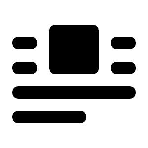 Document Layout Center Icon from Unicons Solid Set