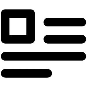 Document Layout Left Icon from Unicons Line Set