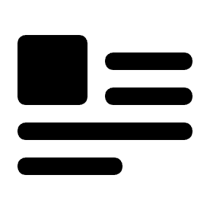 Document Layout Left Icon from Unicons Solid Set