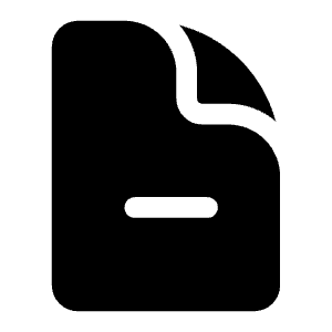 Document Minus Icon from Heroicons Solid Set
