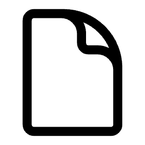 Document Icon from Heroicons Outline Set