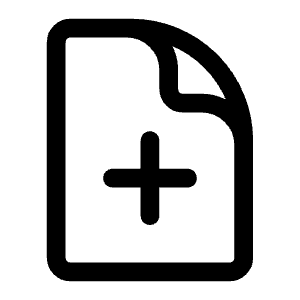 Document Plus Icon from Heroicons Outline Set