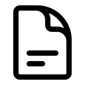 Document Text Icon from Heroicons Outline Set