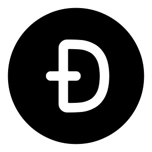 Dogecoin Circle Icon from Iconoir Solid Set