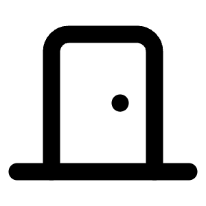 Door Closed Icon from Lucide Line Set