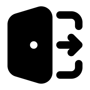 Door Exit Icon from Majesticons Solid Set