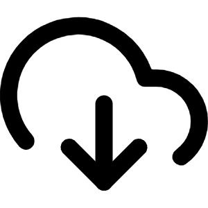 Download Cloud Icon from Feather Set