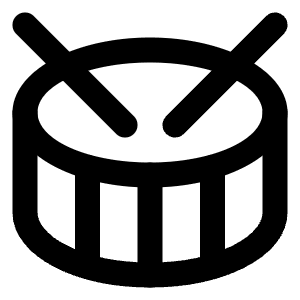 Drum Icon from Lucide Line Set