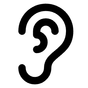 Ear Icon from Lucide Line Set