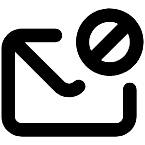 Envelope Block Icon from Unicons Line Set