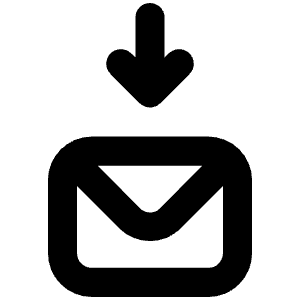 Envelope Download Alt Icon from Unicons Line Set