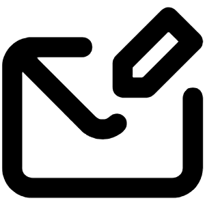 Envelope Edit Icon from Unicons Line Set